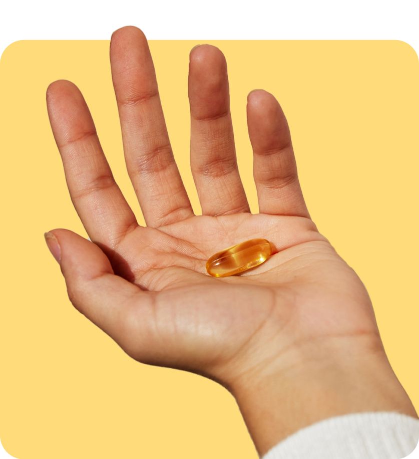 Pills in a hand