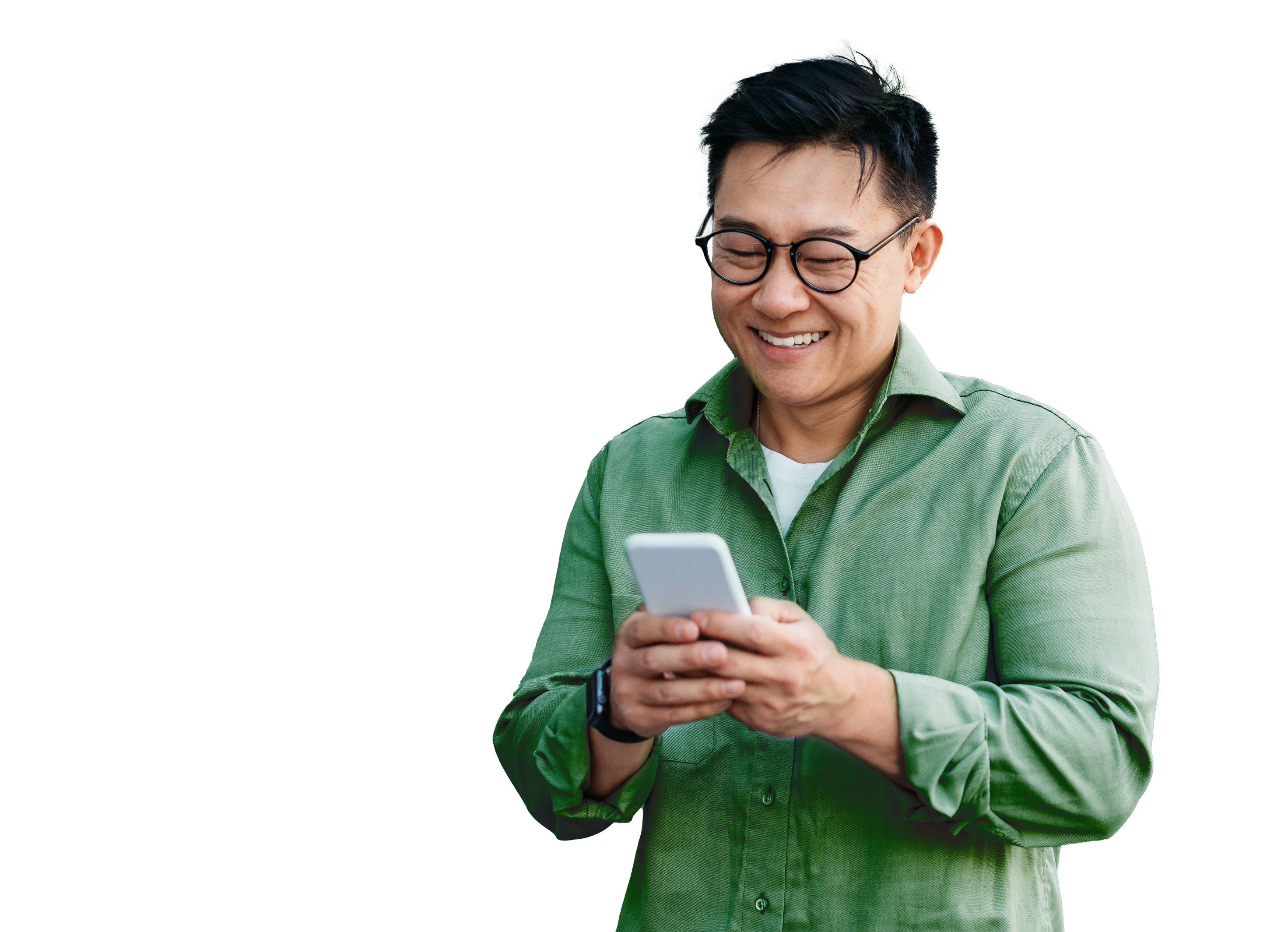 man on phone