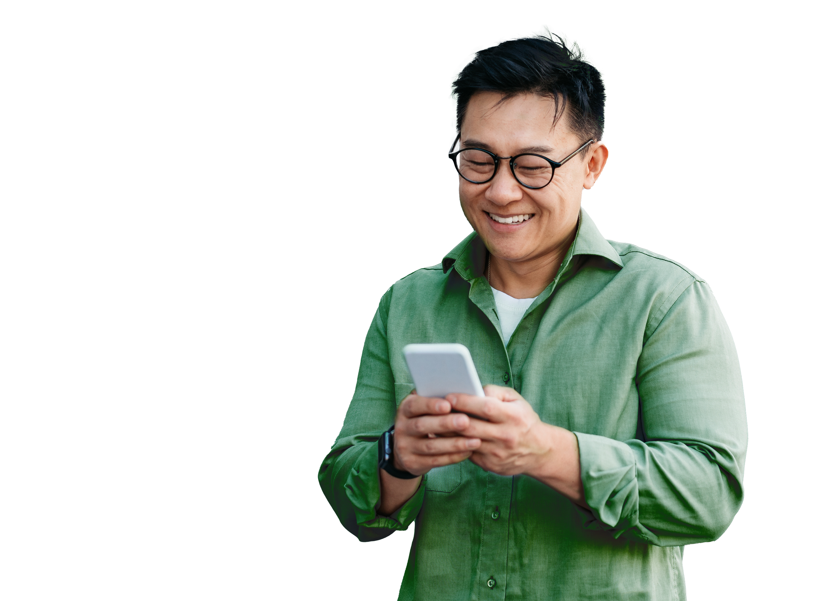 man on phone
