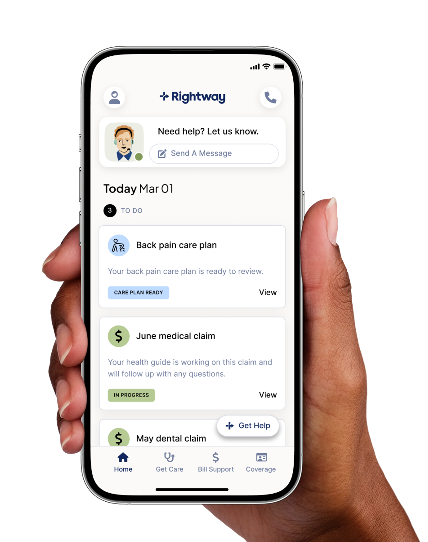 Stethoscope on blue background