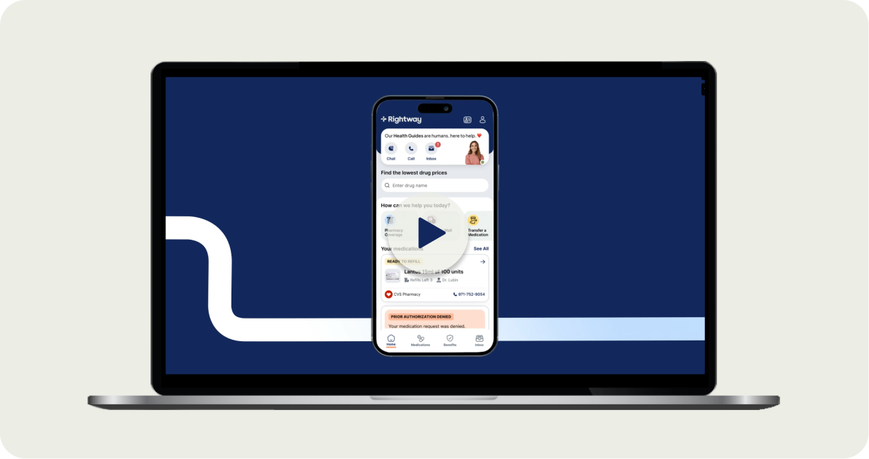 PBM app demo video in laptop