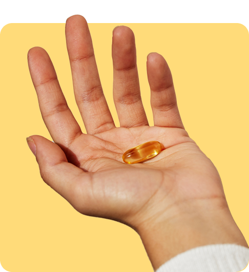 pill on a hand
