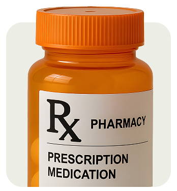 Orange prescription bottle