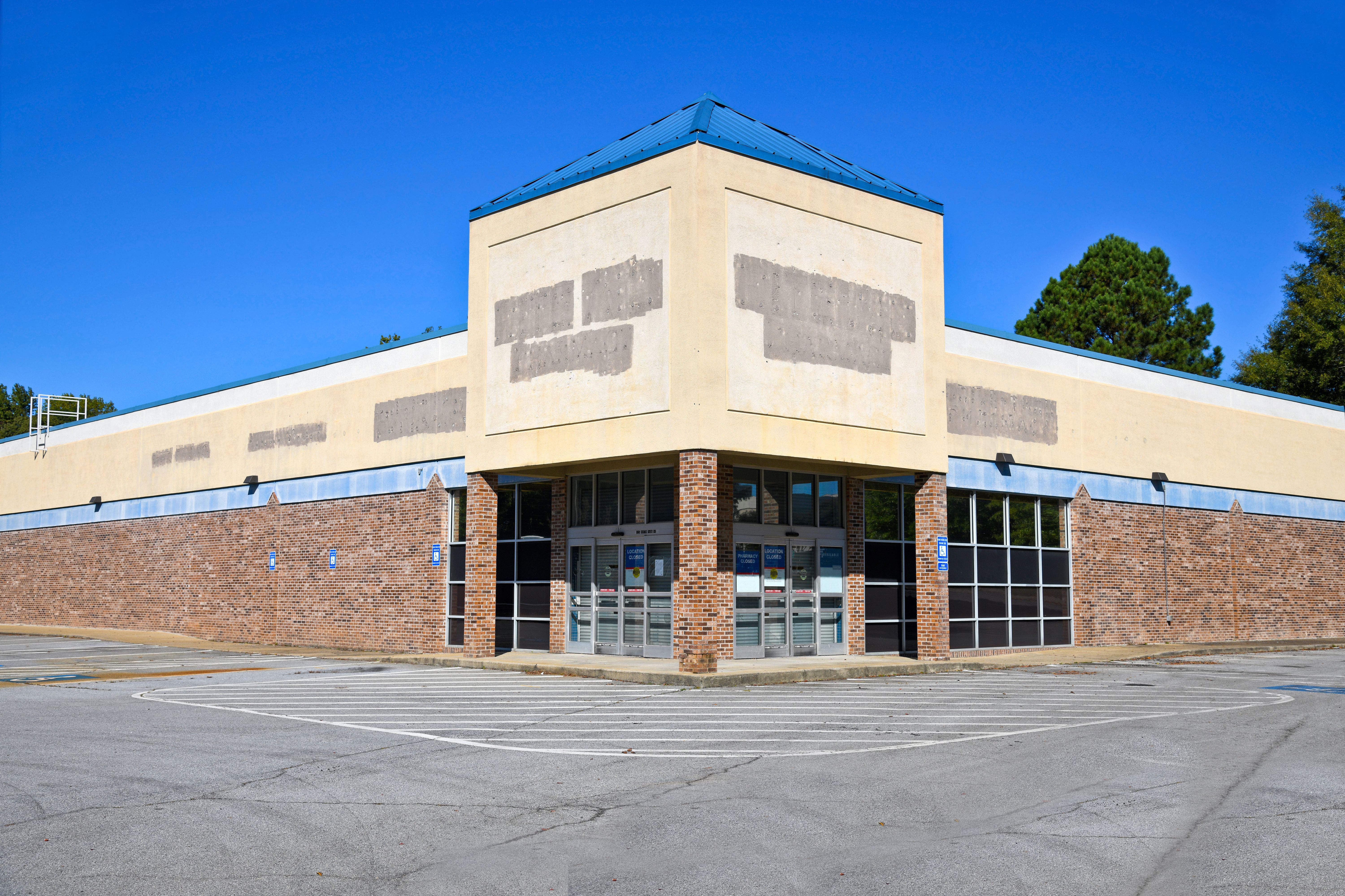 Vacant pharmacy storefront