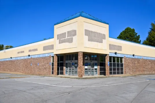 Vacant pharmacy storefront
