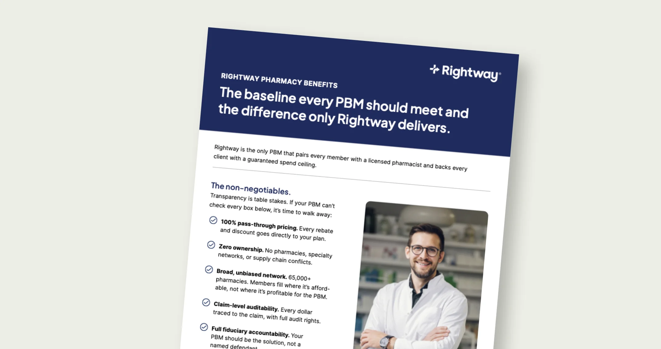 Why Rightway PBM is different: The baseline every PBM should meet, and the difference only Rightway delivers.