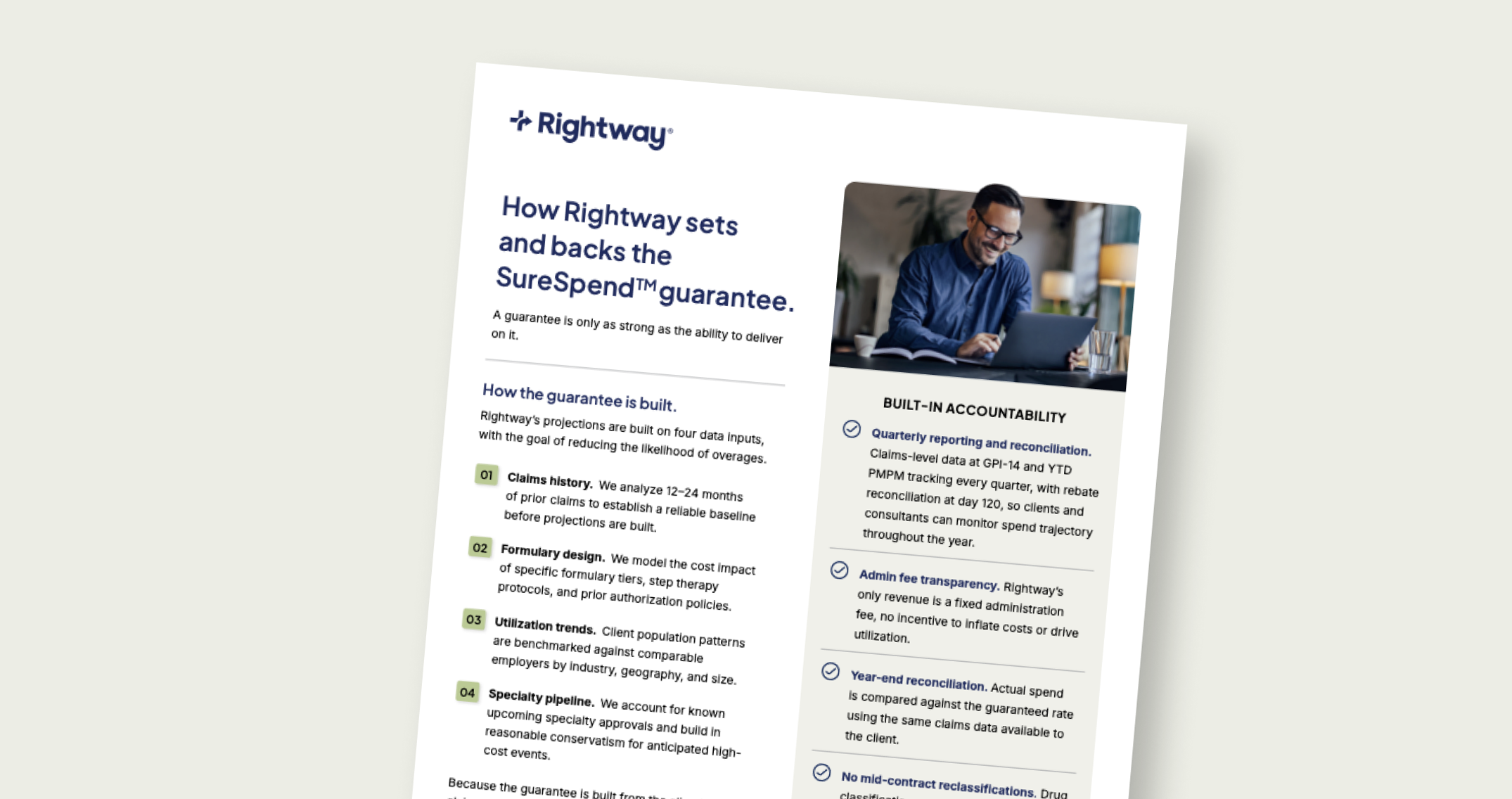 How Rightway sets and backs the SureSpend guarantee.
