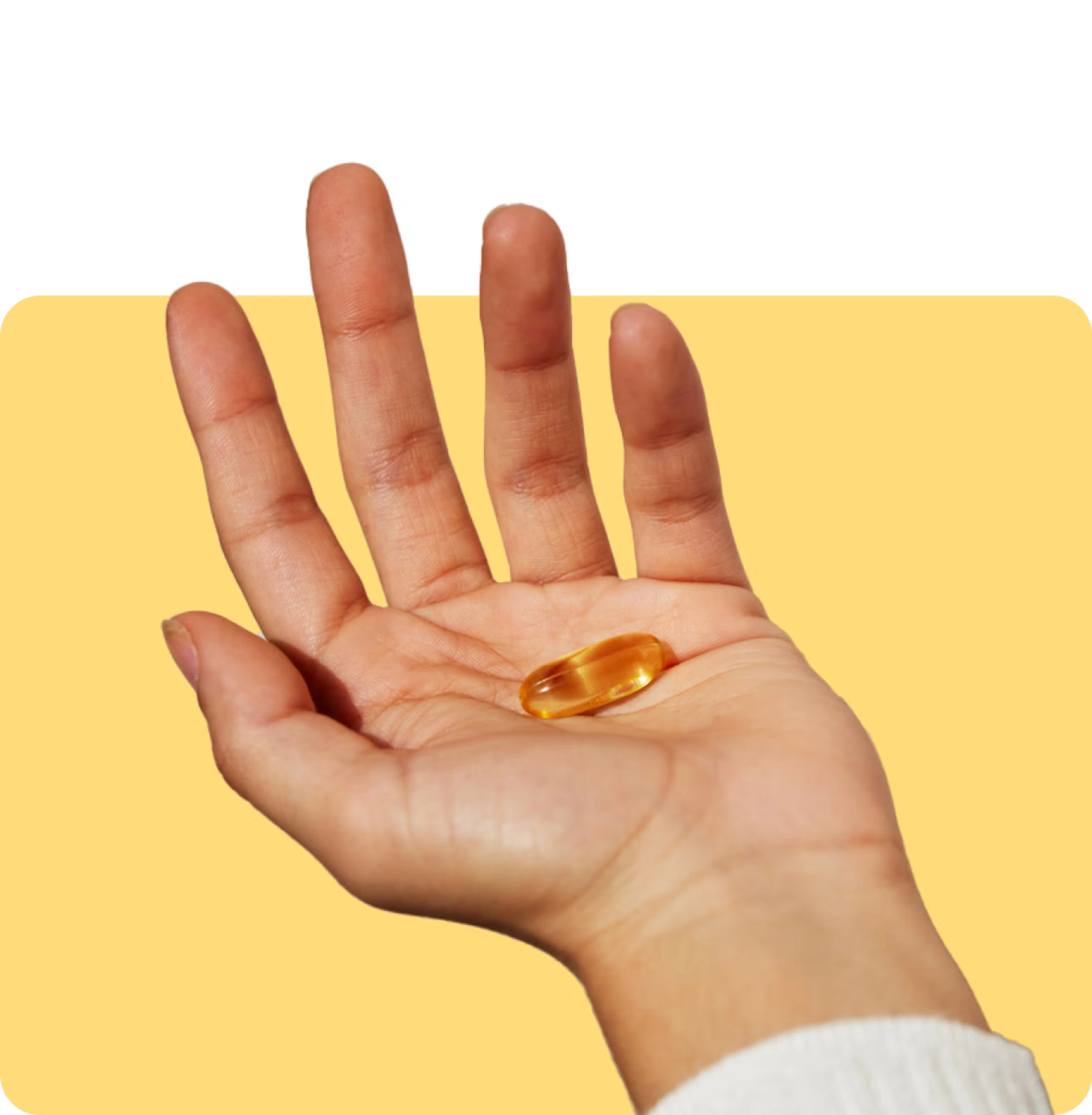 Hand with pill