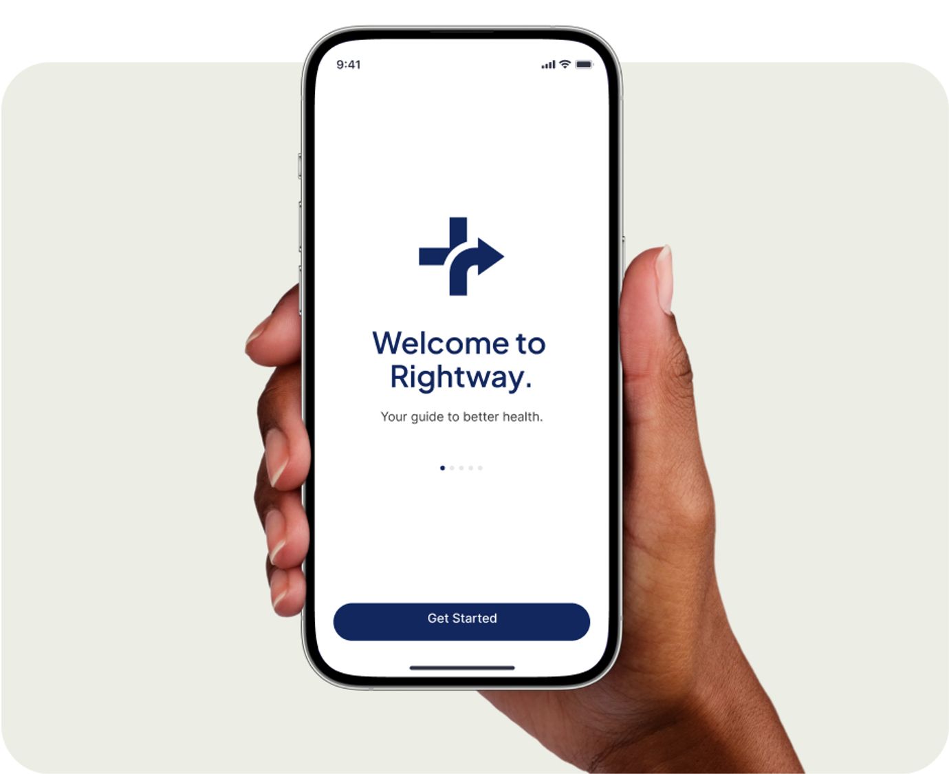 Rightway | Clinical Care Navigation | Effective Transparent PBM.. hand holding phone