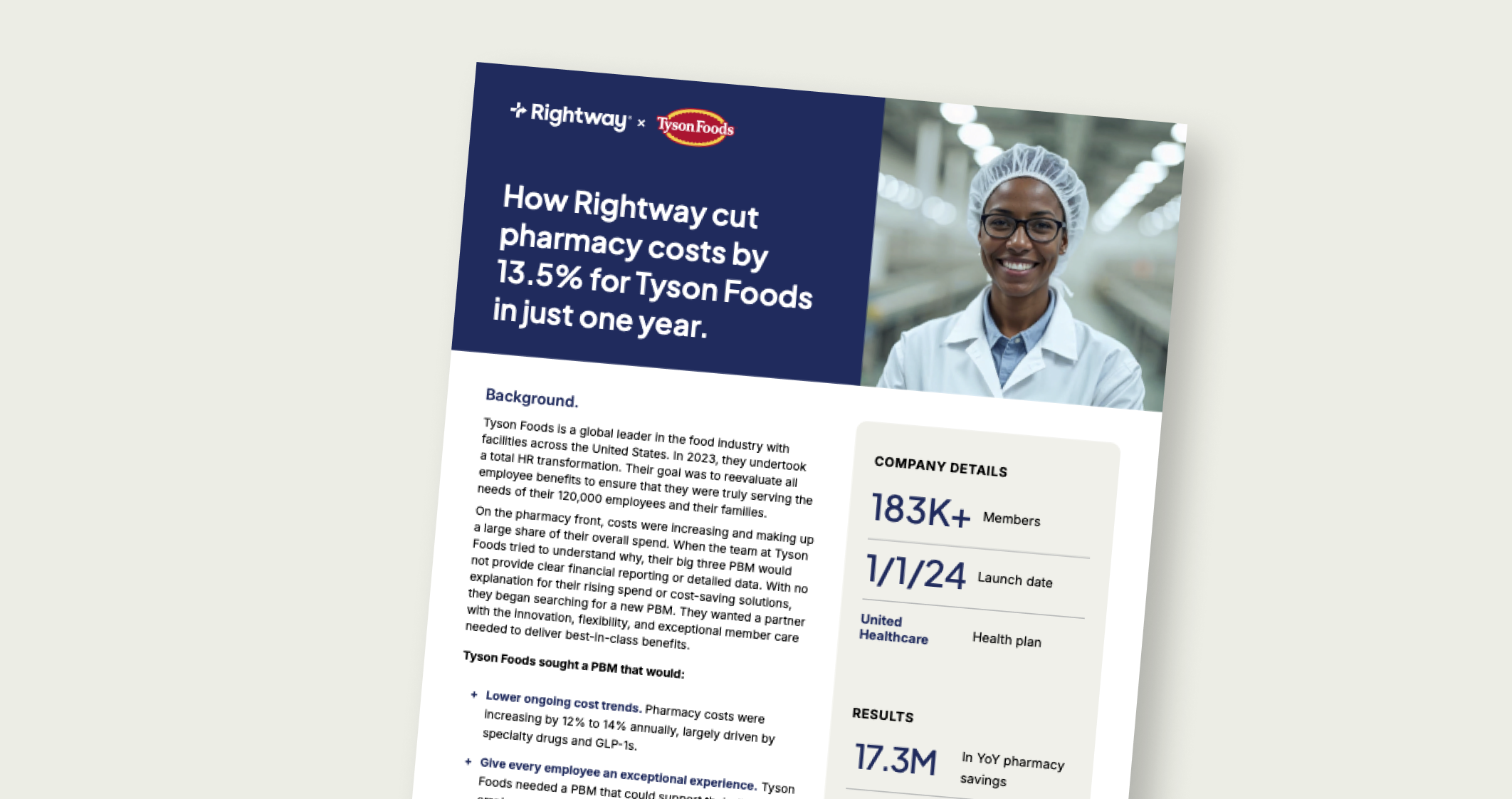 How Rightway cut pharmacy costs by 13.5% for Tyson Foods in just one year.
