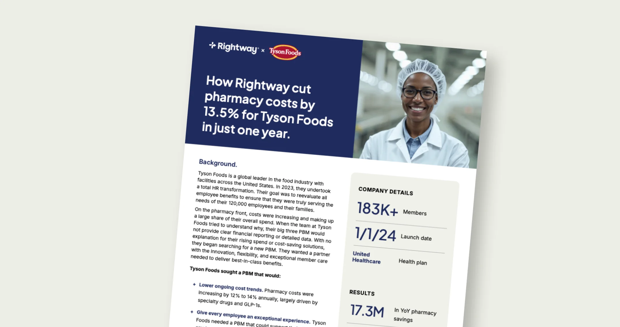 How Rightway cut pharmacy costs by 13.5% for Tyson Foods in just one year.