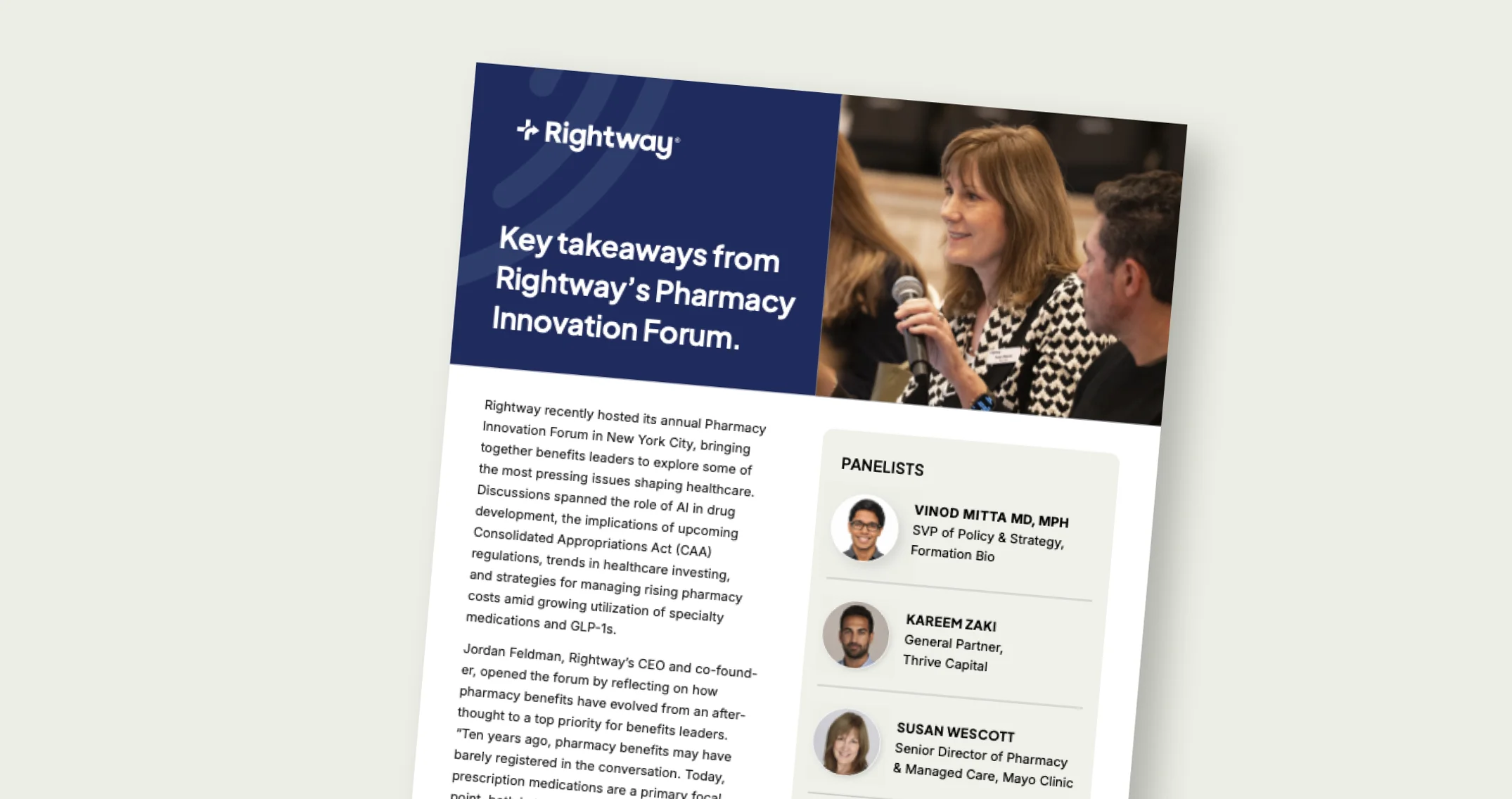 Key takeaways from Rightway’s Pharmacy Innovation Forum.