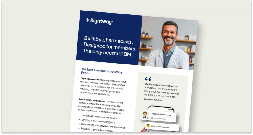 Built by pharmacists. Designed for members. The only neutral PBM.
