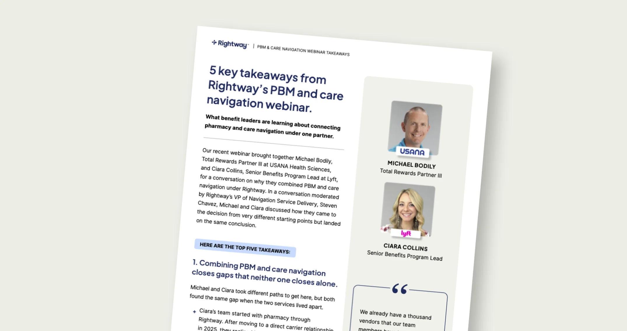 5 key takeaways from Rightway's PBM and care navigation webinar.
