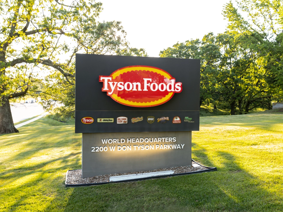 Tyson Foods headquarters sign