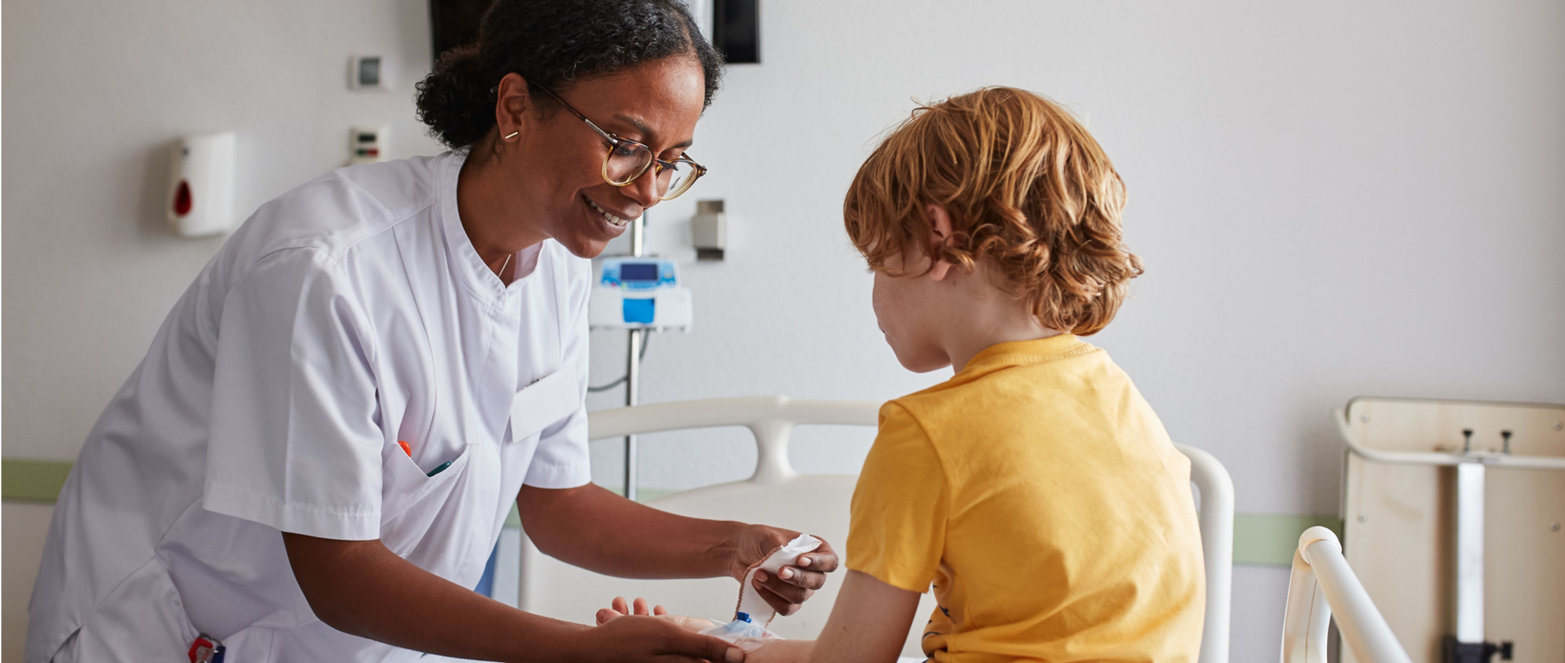 Rightway | Clinical Care Navigation | Effective Transparent PBM.. Nurse with child 