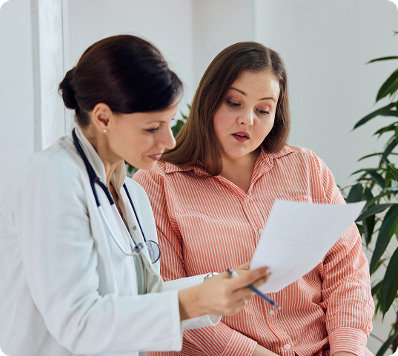 man and woman on phone