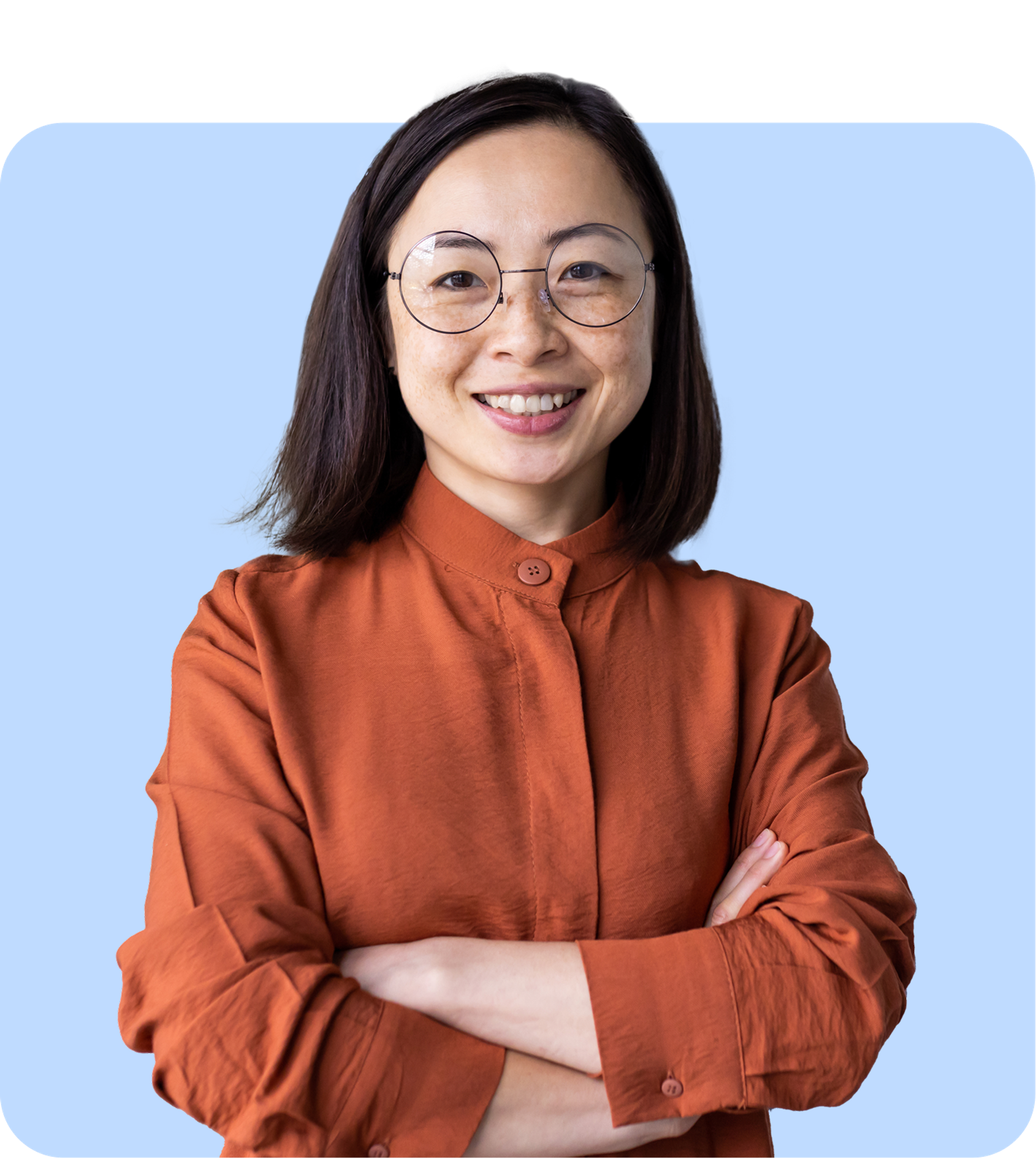 Smiling benefits leader with glasses confident about a smooth PBM implementation.