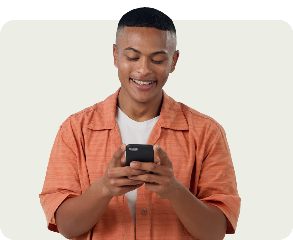 man on phone