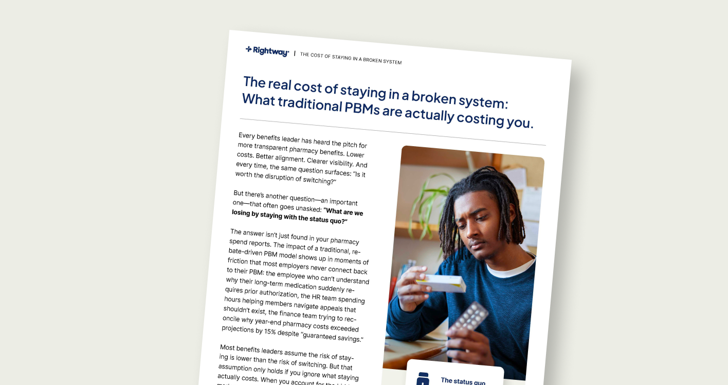 The real cost of staying in a broken system: What traditional PBMs are actually costing you.