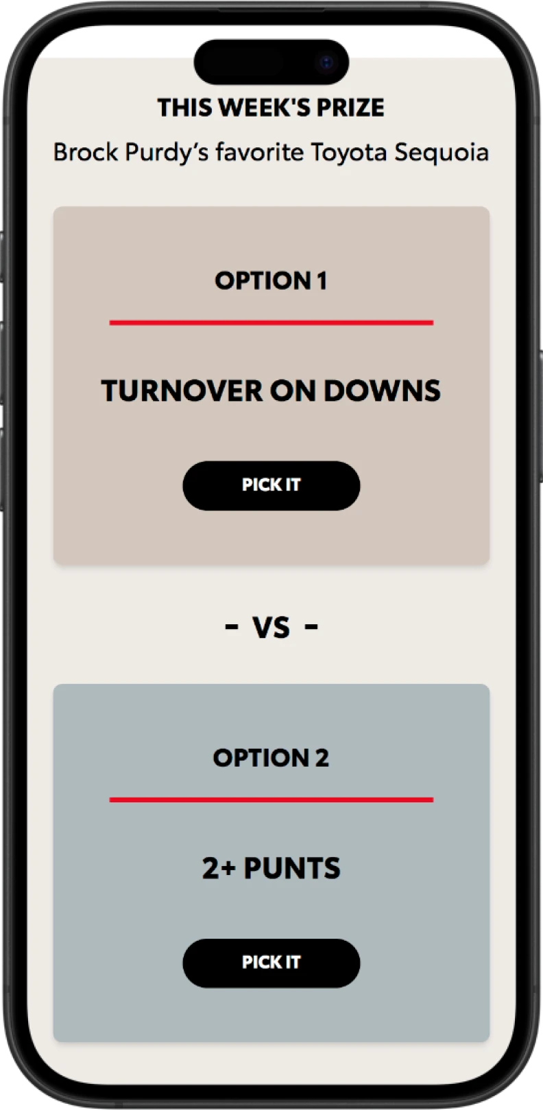 Toyota Gameday Giveaways