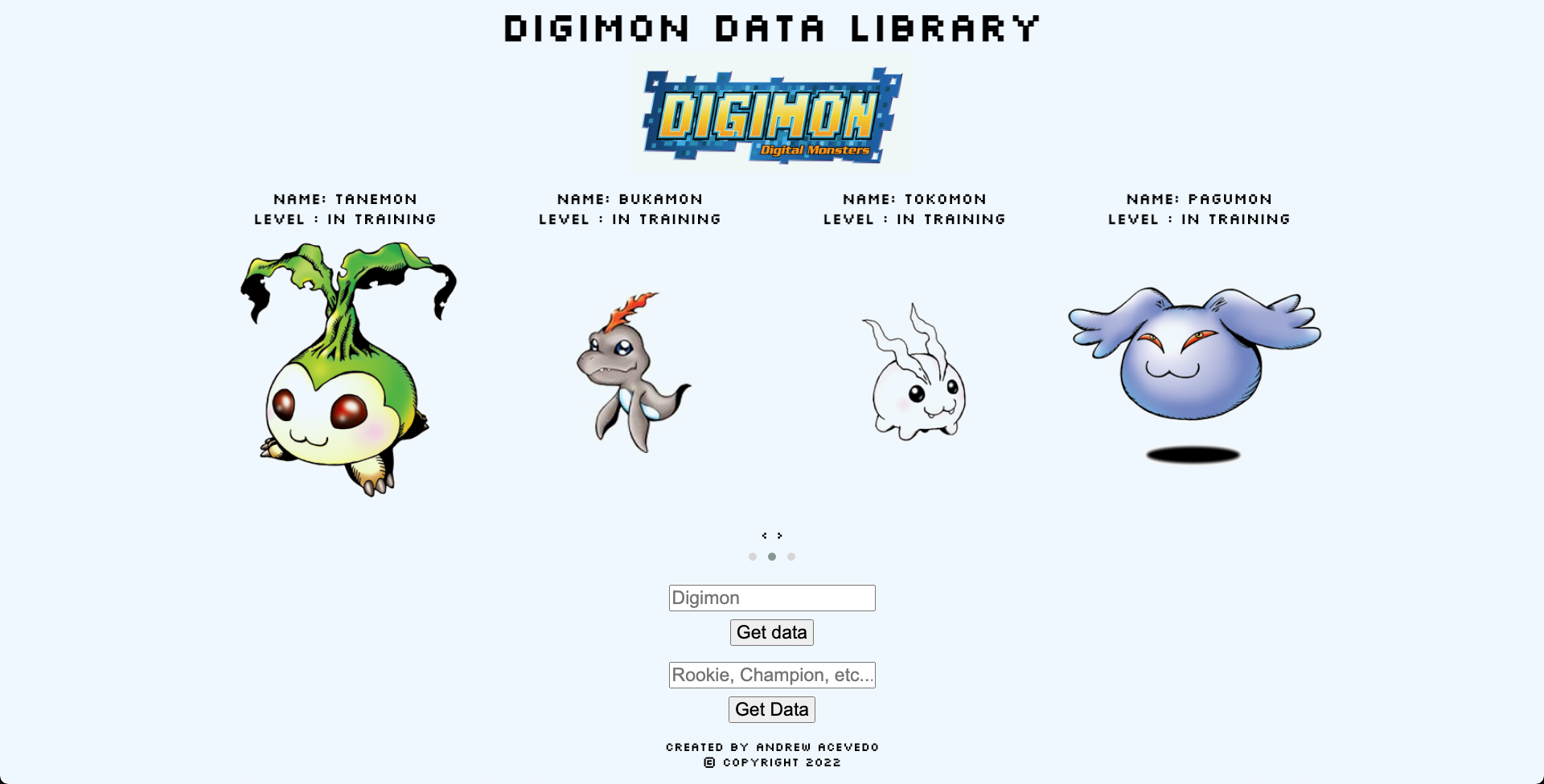 Digimon Data Library