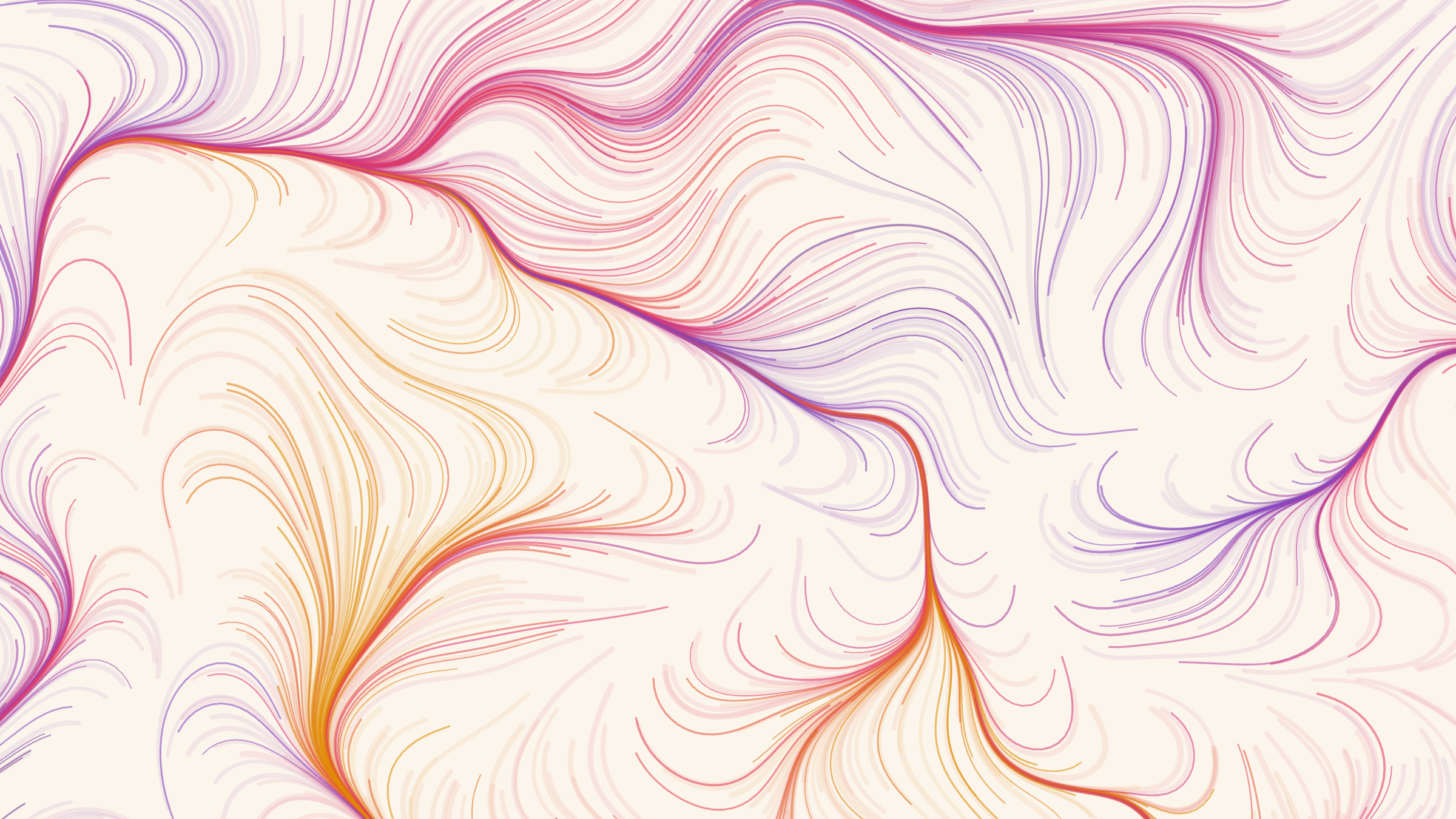 Abstract illustration of figures in motion across shifting ground, evoking the inner experience of people navigating organisational change