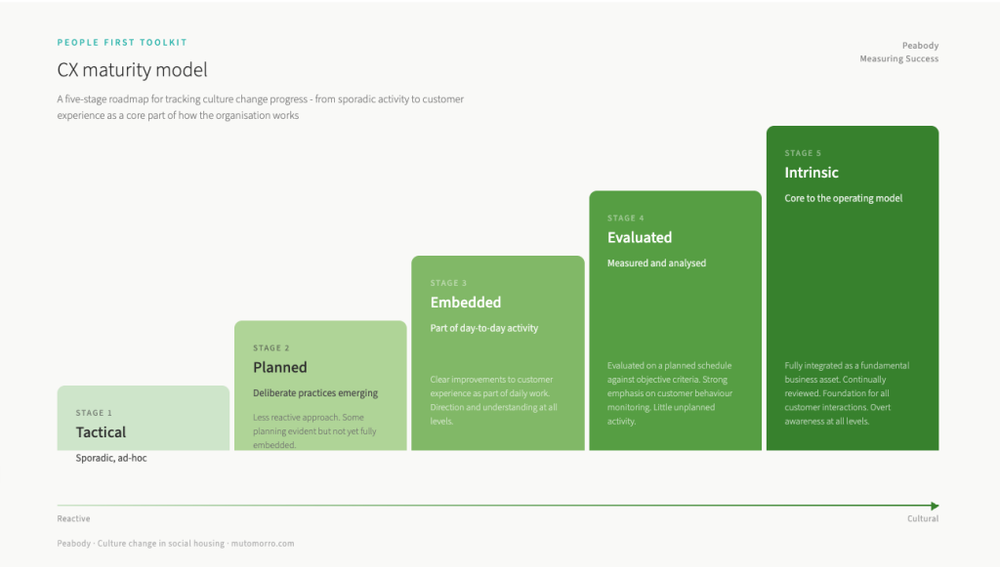 Culture Change in Social Housing - customer experience maturity model