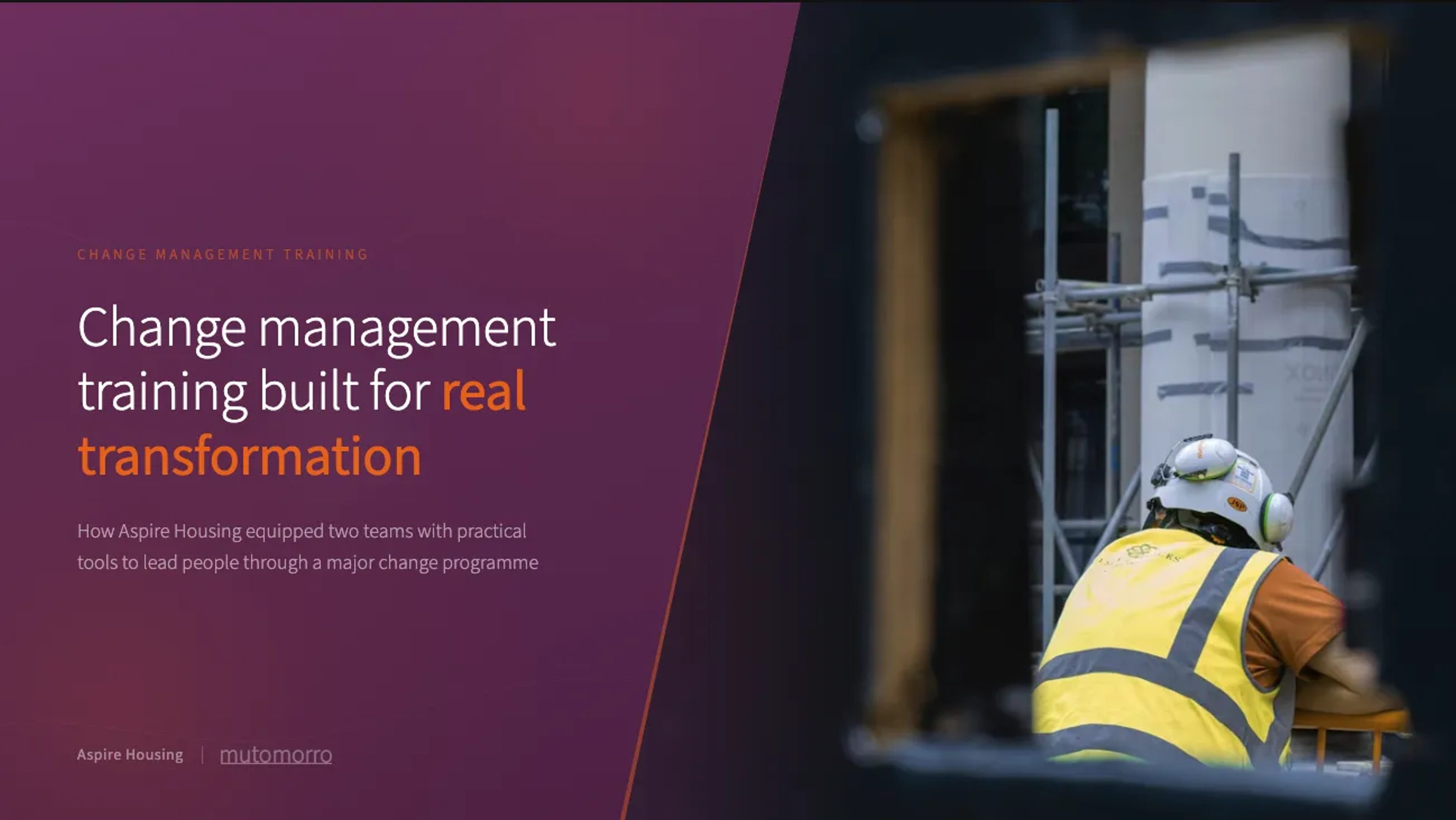 Change Management Training - transformation team change management training