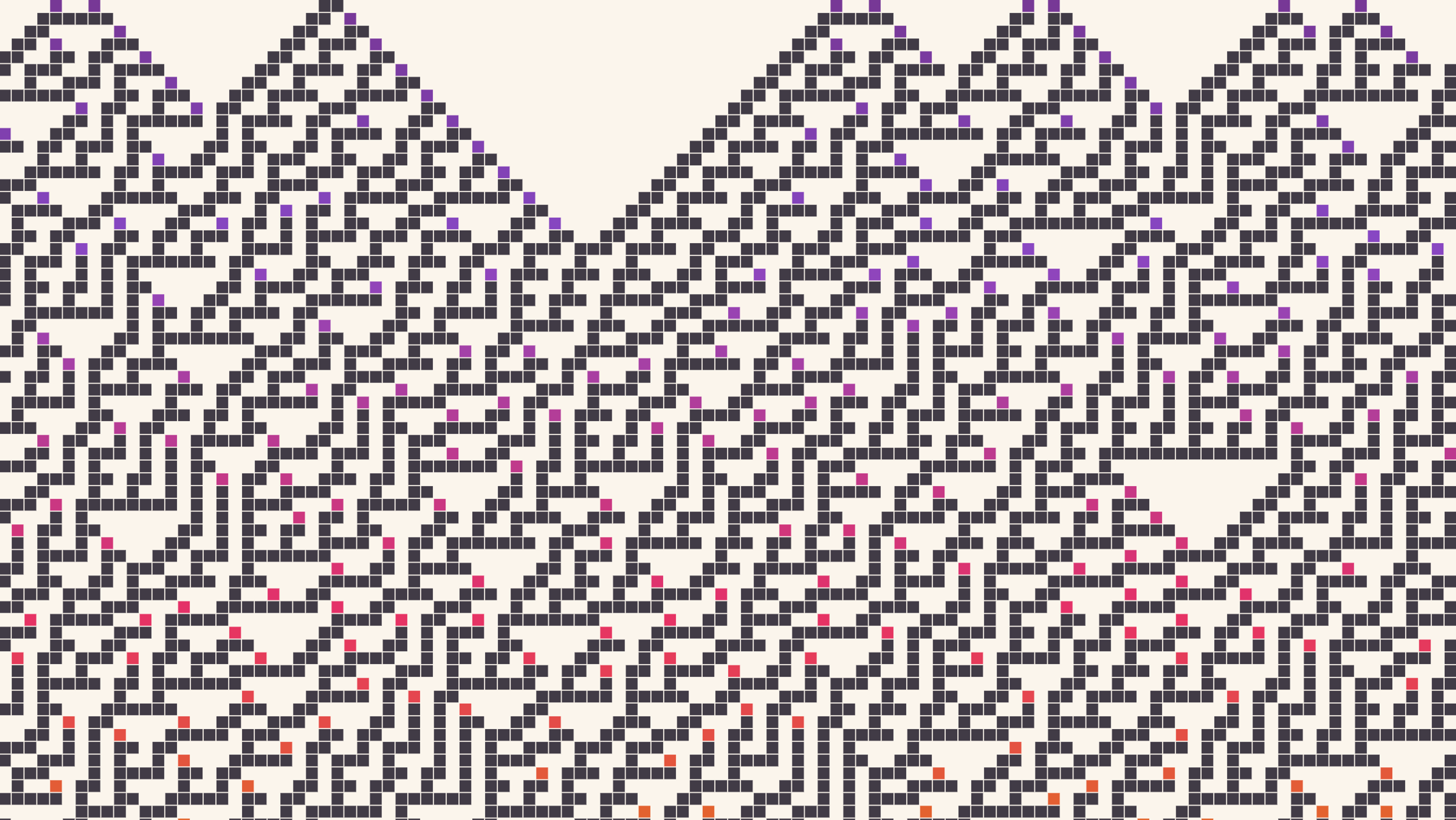 Abstract illustration of two narrative threads on a light background - one structured and linear, one organic and branching, coexisting