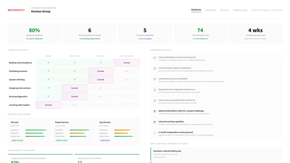 Culture change - stage 04: Build capability