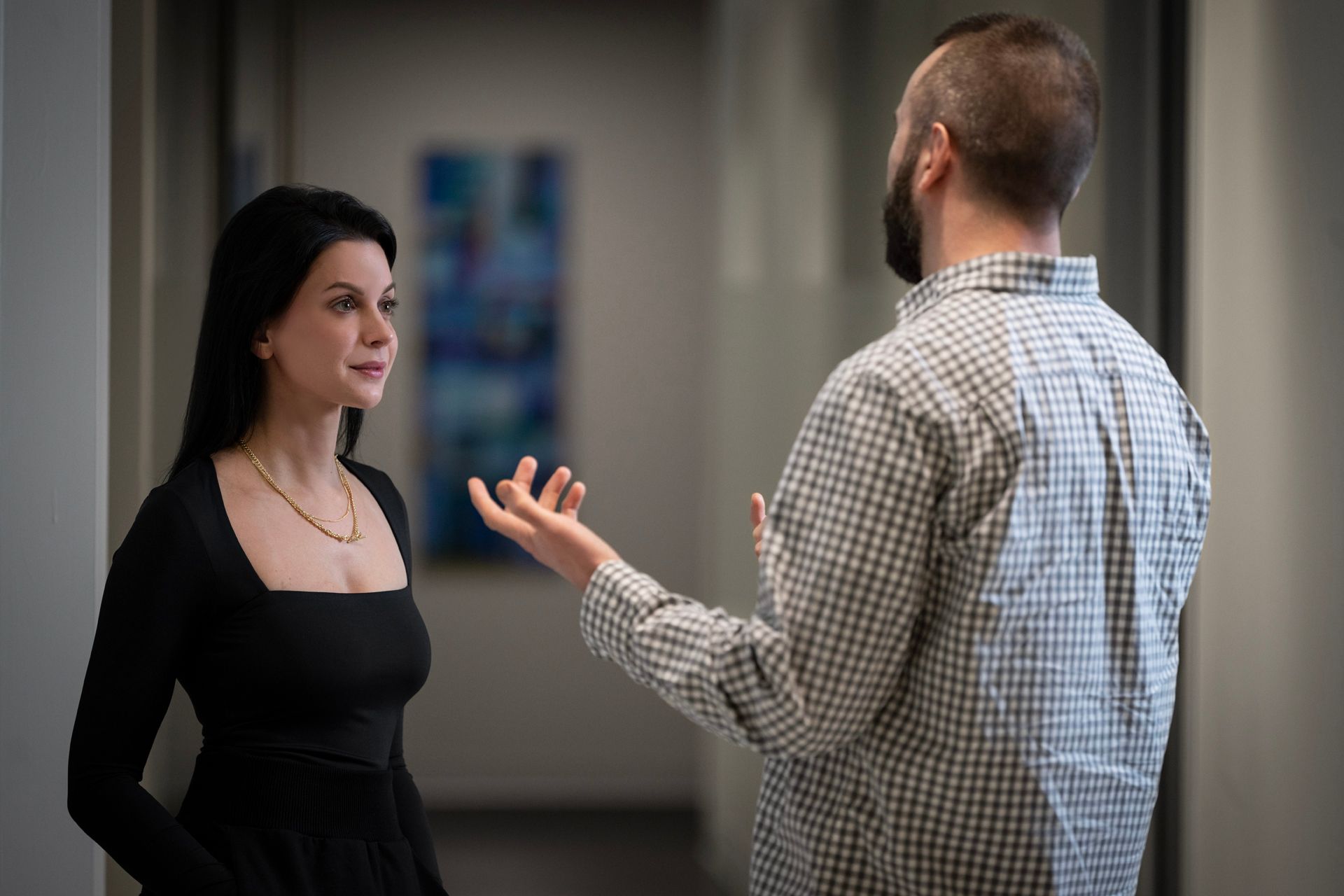 Heather Pinheiro and Ricky Leighton Conversing