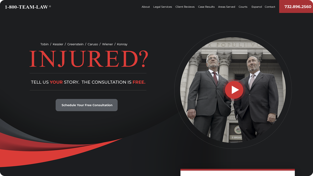 Team Law Website Design