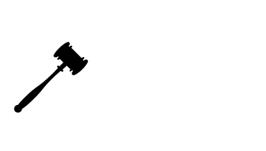 Black silhouette of a gavel against a white background.
