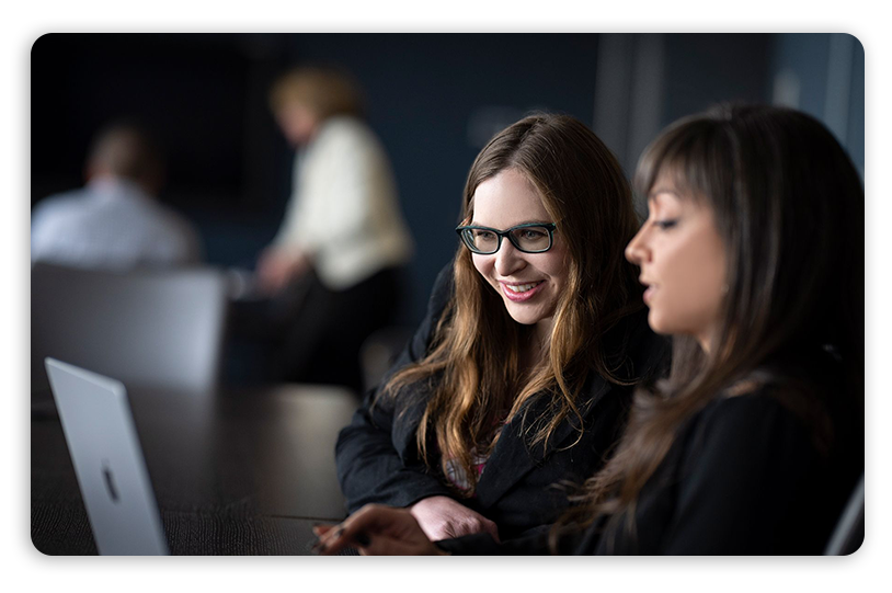 Content team members at work at Esquire Digital