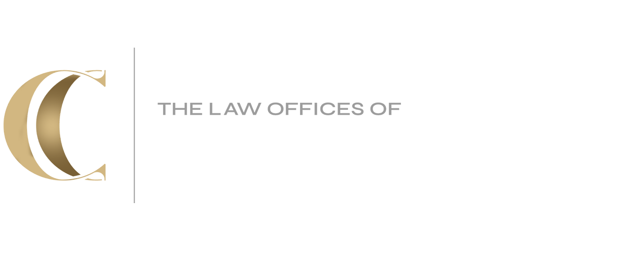 Logo: Golden "CC" next to "The Law Offices of Christopher Chaney" in gray, against black and white.