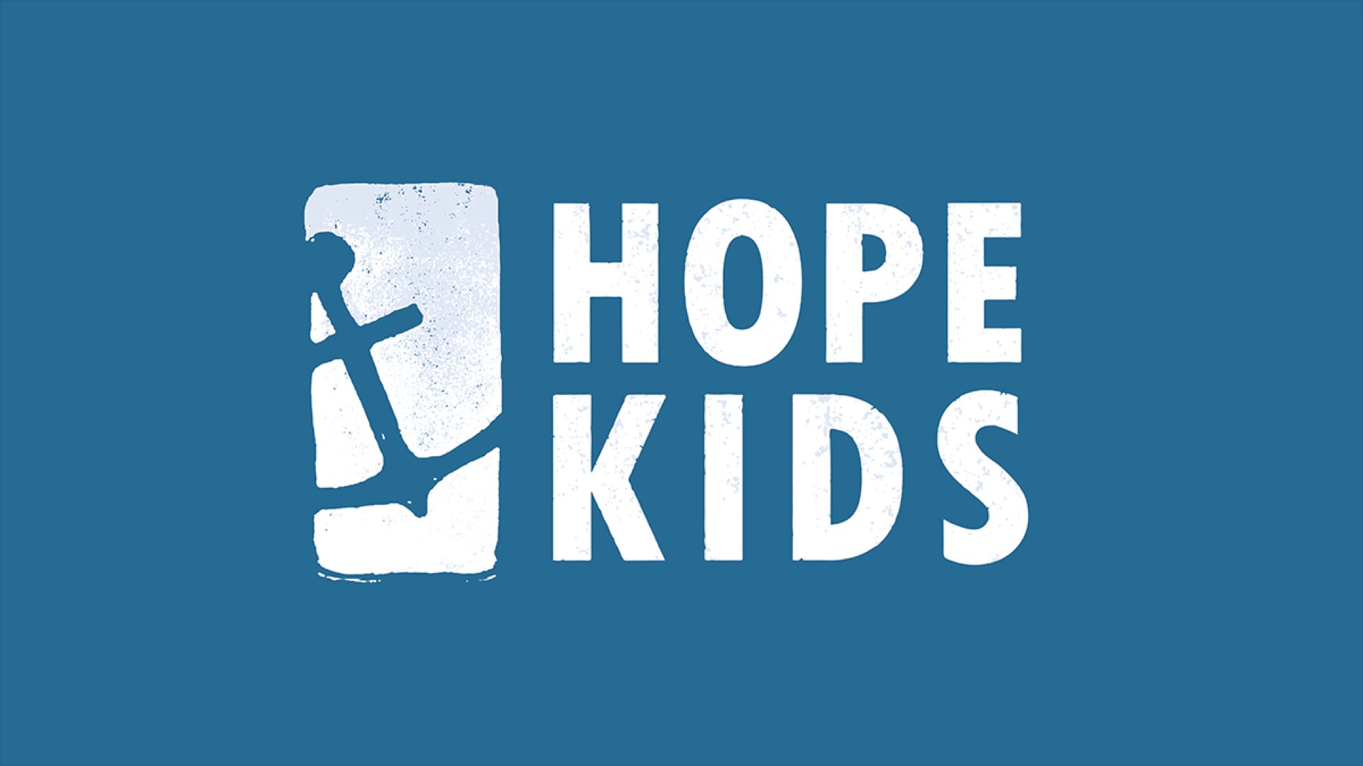 Hope Kids logo with an anchor stamp.