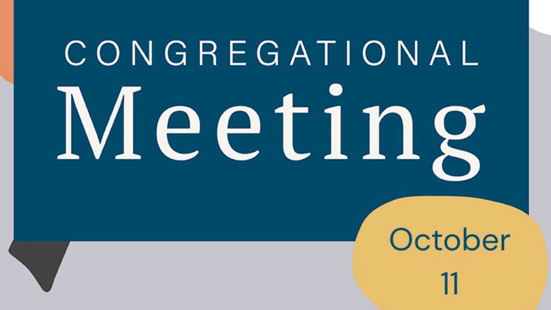 Congregational Meeting October 11