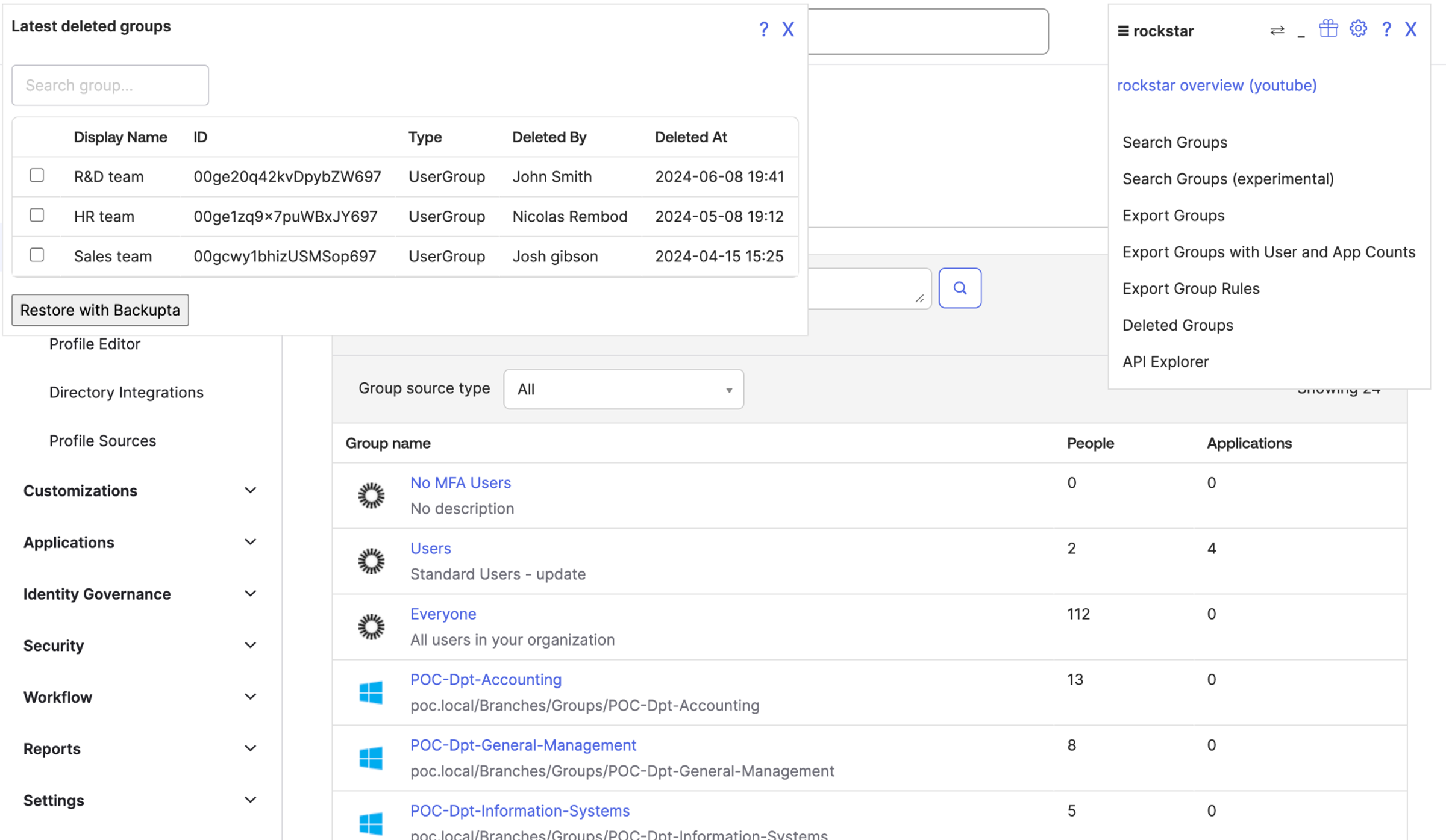Announcing Okta Recycle Bin in Rockstar: Simplifying User, Group and Application Recovery illustration