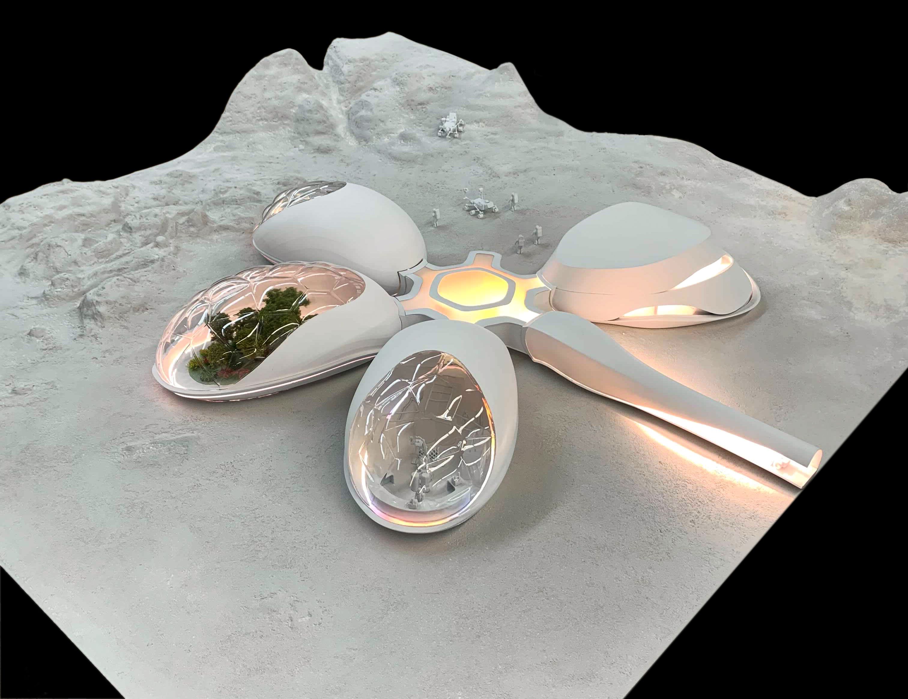 Model of EBIOS on the Moon.