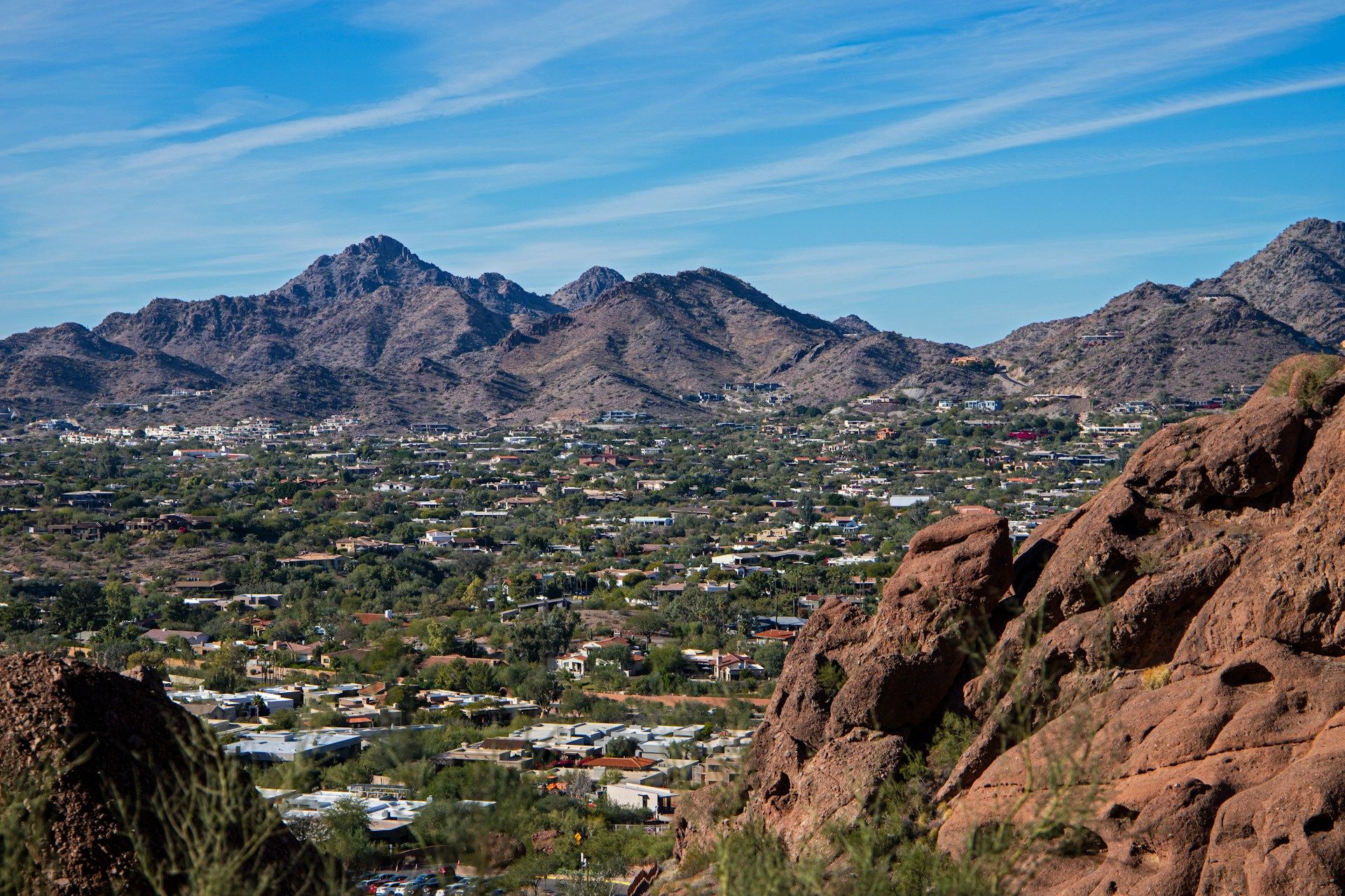 The Phoenix valley from Papago Park — entertainment marketing in Phoenix