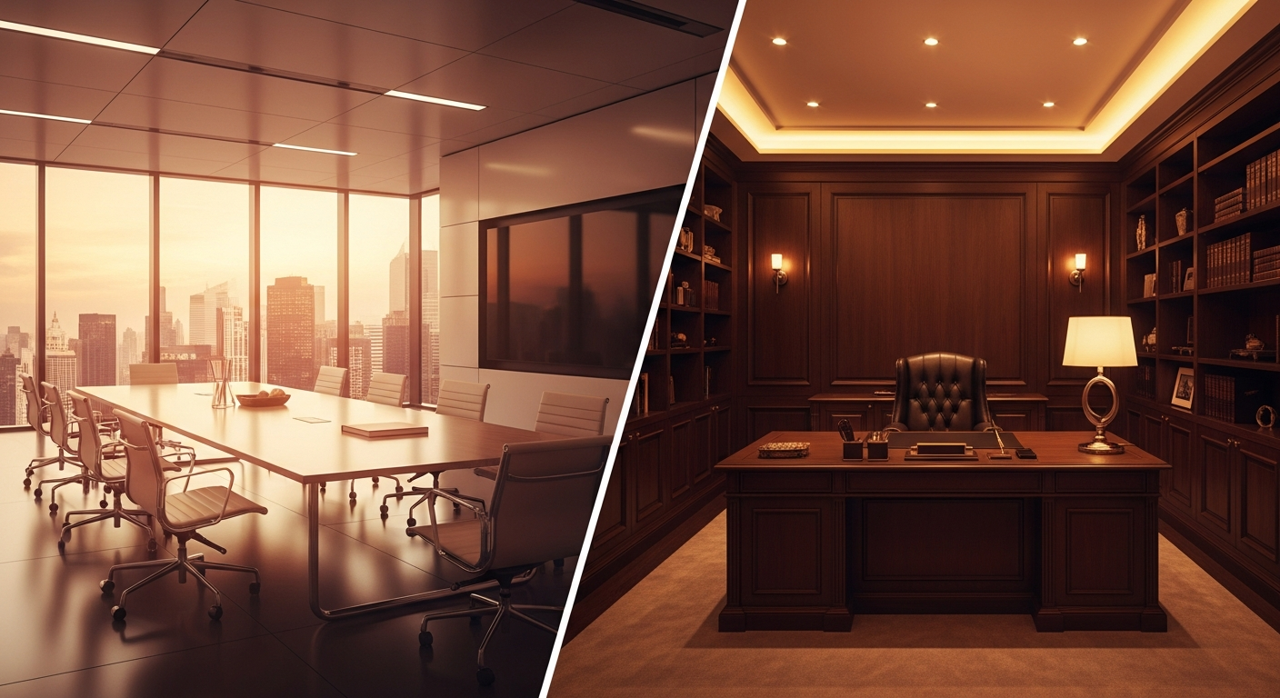 IR agency office versus in-house corporate IR team workspace comparison