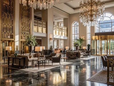 Editorial luxury hotel lobby
