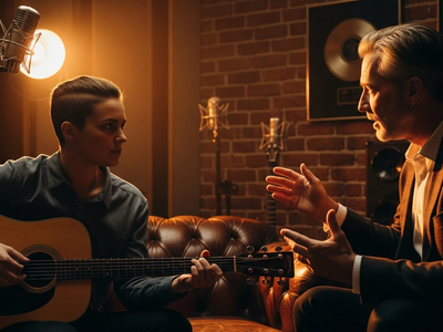 Music industry professional working on the essential role of artist development in building lasting careers