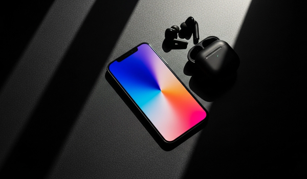 Premium smartphone on dark surface representing app marketing investment