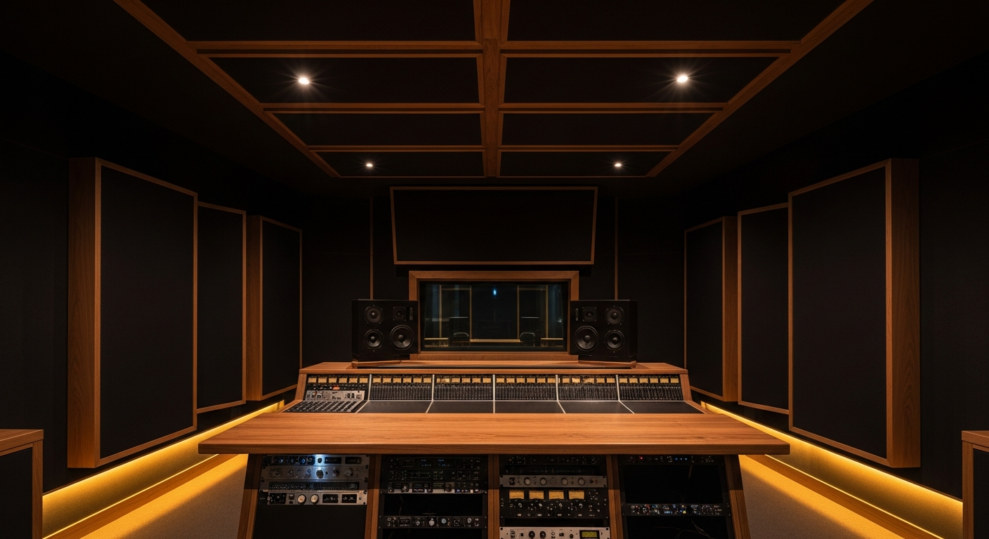 Premium recording studio interior