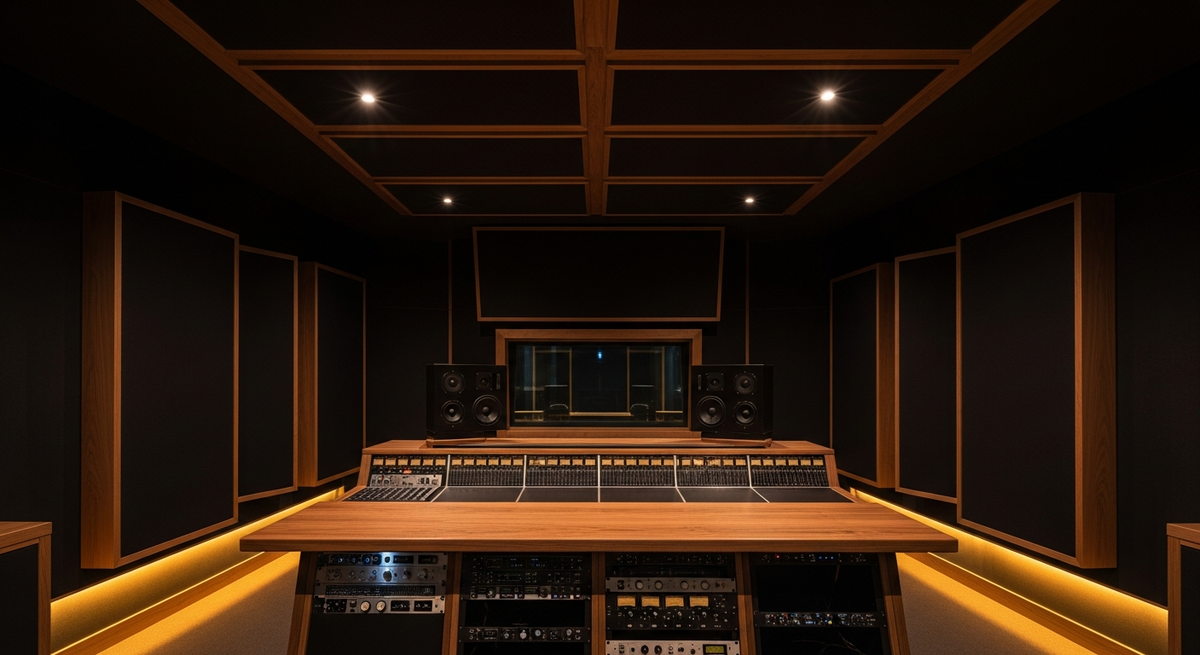 Premium recording studio interior