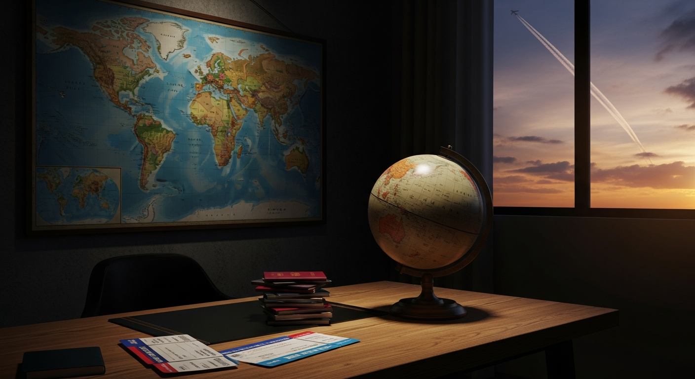 Travel and tourism digital marketing with destination imagery