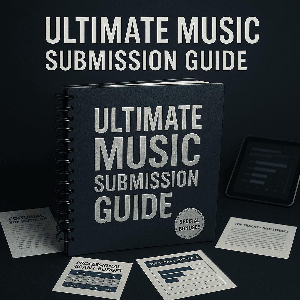 Music industry professional working on the ultimate music submission guide