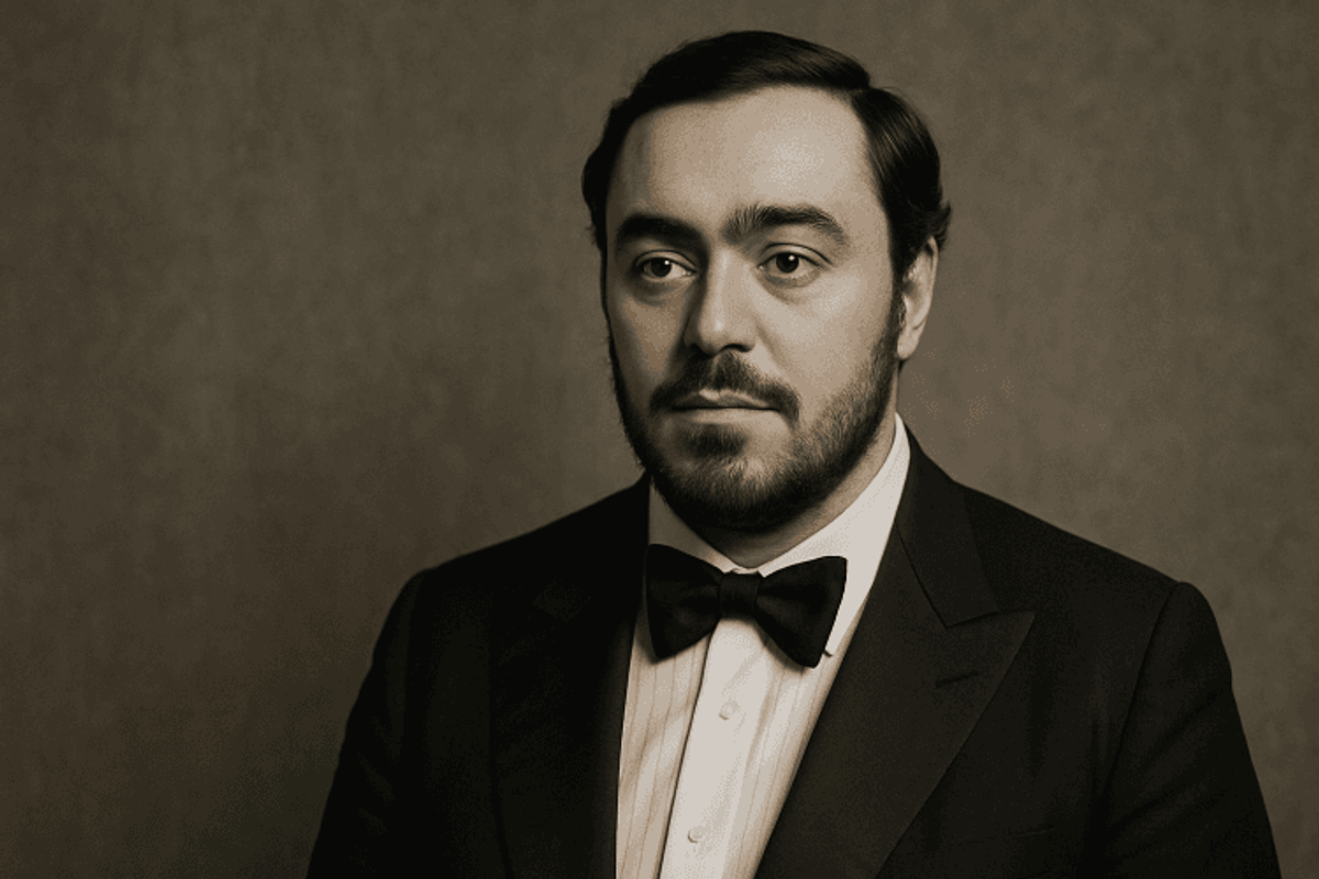 Man in tuxedo with neutral expression, portrait photo.